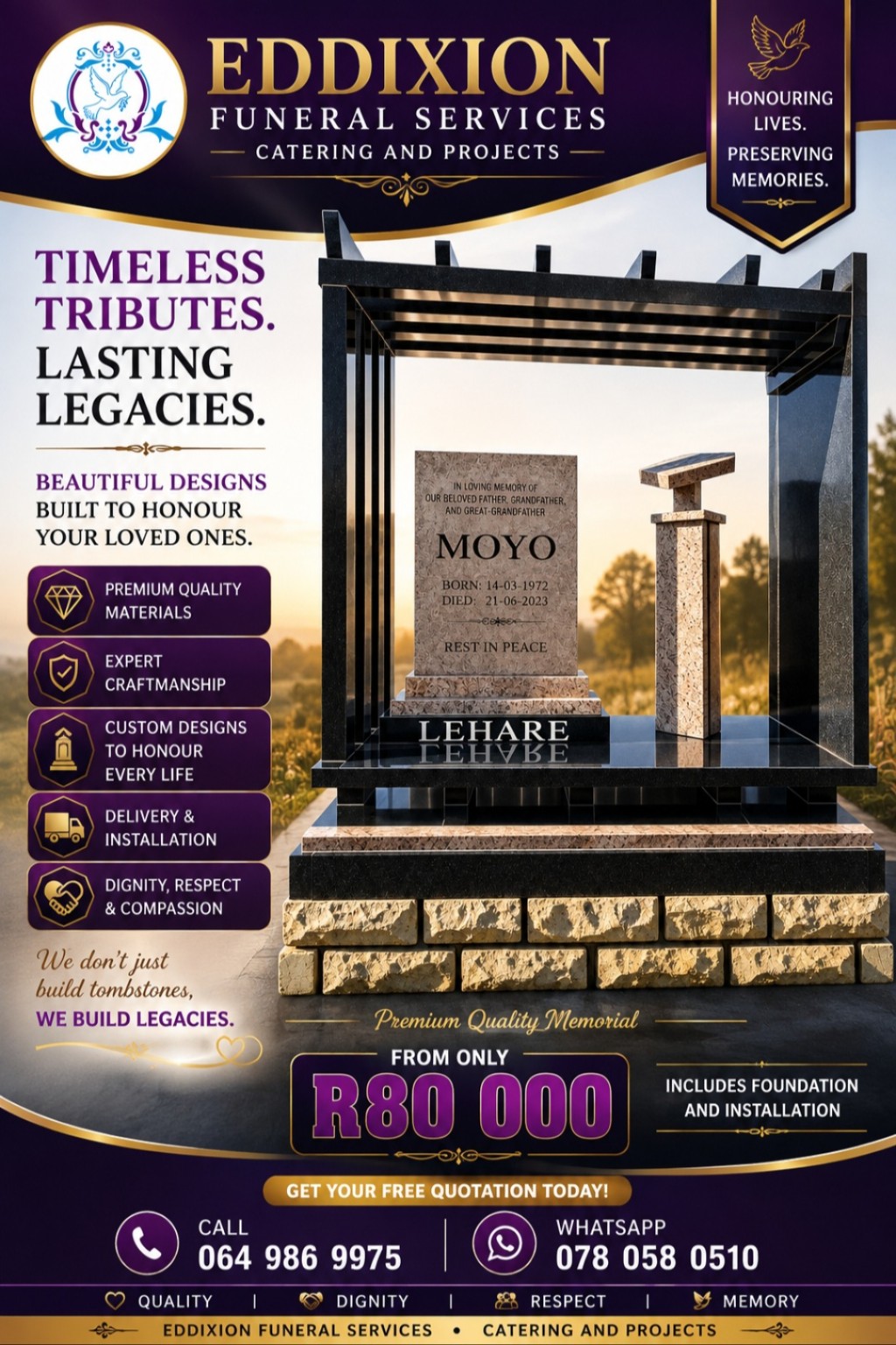 Eddixion exclusive memorial