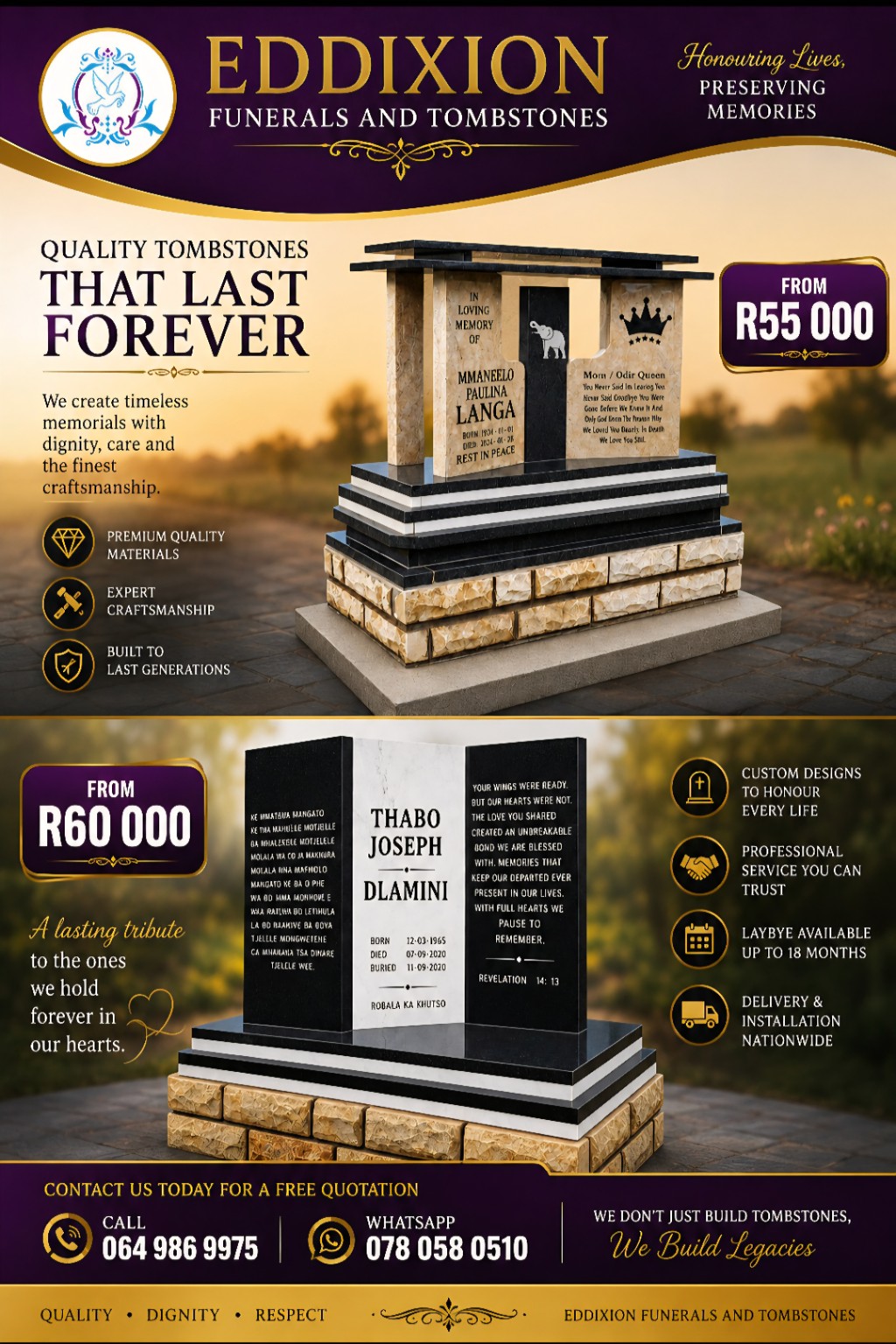 Eddixion tombstone